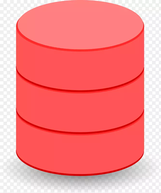 数据库柱面计算机图标剪贴画数据库剪贴画红色