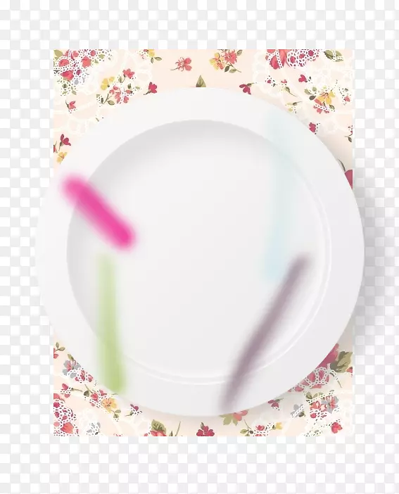 盘子瓷盘餐具.盘子和垫子