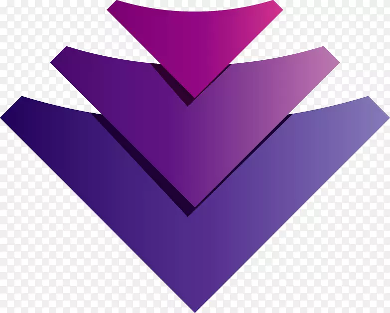 紫色电脑图标剪贴画手绘紫色三角形图案