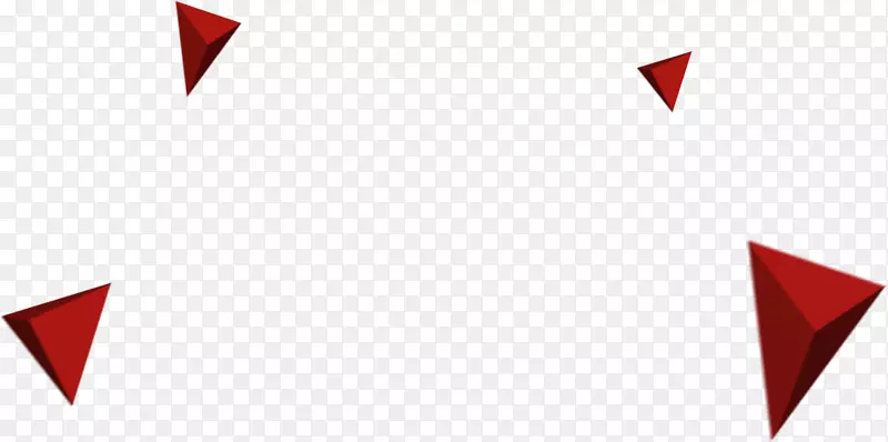 商标三角-不规则红色三角形掉落