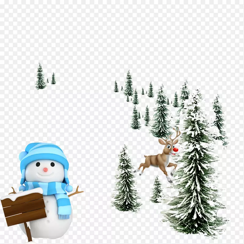 雪人免费摄影-创意冬季