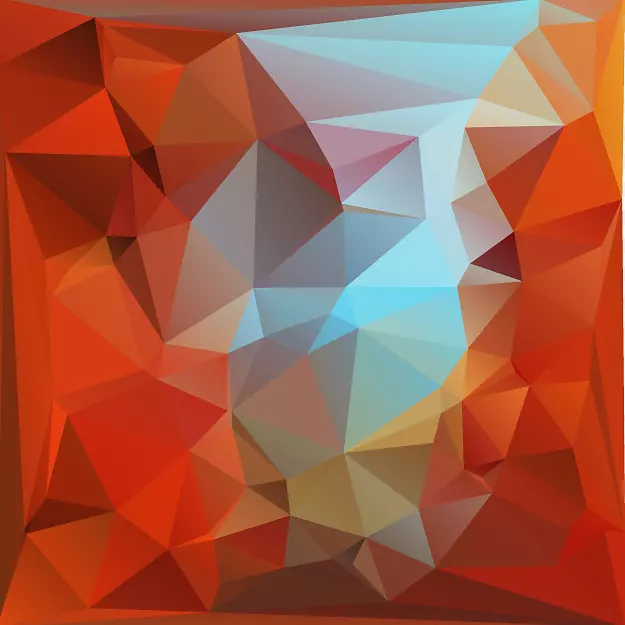 多边形几何-有趣的彩色几何三角形菱形图案背景图像