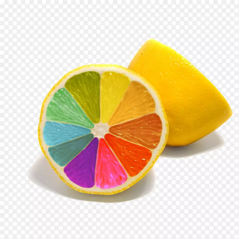 柠檬彩色彩虹桌面壁纸高清电视1080 p彩色桔子