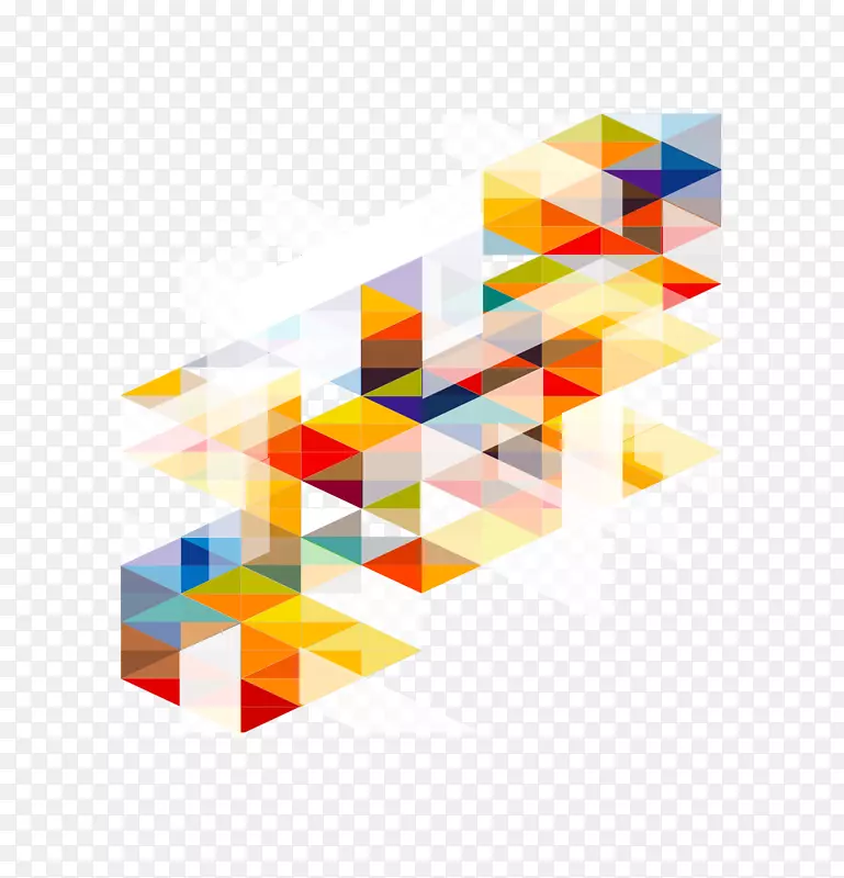 Adobe插画模板-彩色几何时尚背景材料