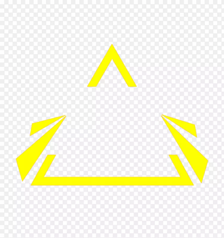 黄色几何三角形