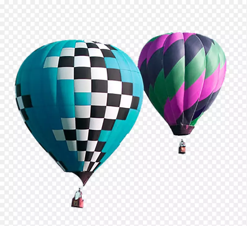 桌面壁纸降落伞移动电话.两个飞行热气球