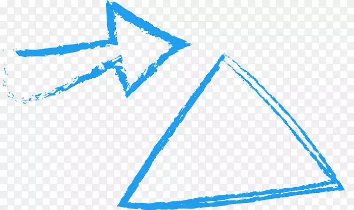 三角形-边界三角形和箭头材料