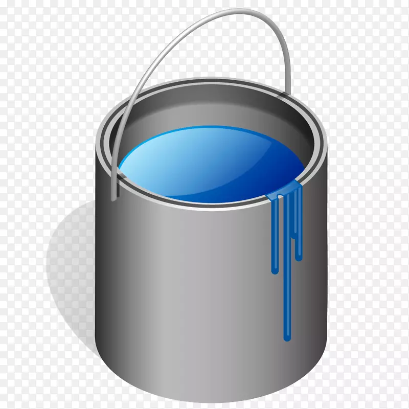 油漆桶蓝色剪贴画蓝色可以剪裁
