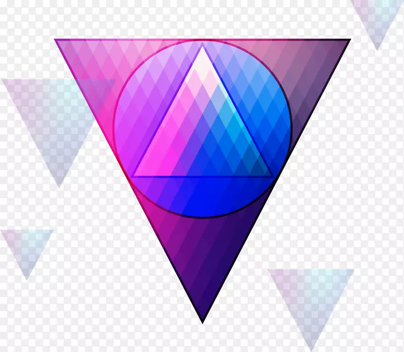 元素三角形桌面壁纸彩色三角形元素
