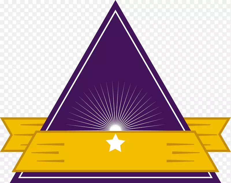 紫色三角-手画紫色三角形