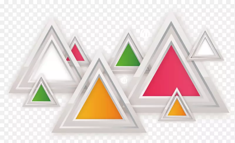 三角形几何-彩色几何三角形