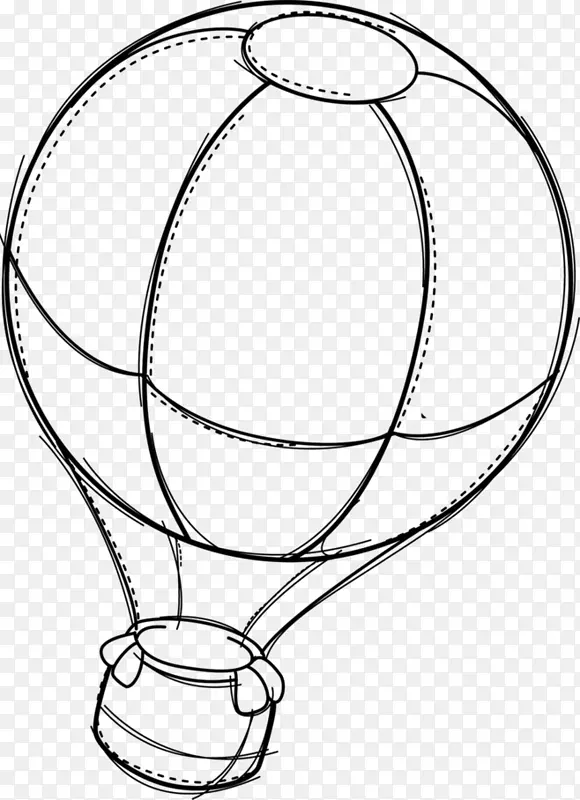 画气球卡通.热气球
