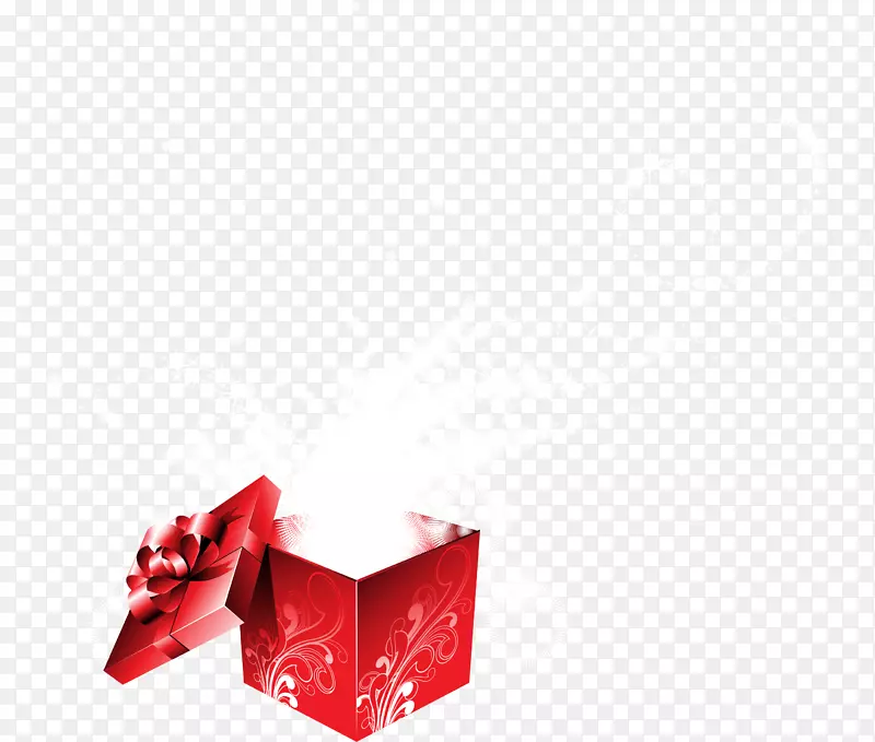 红色礼品盒-小干净的红色礼品盒