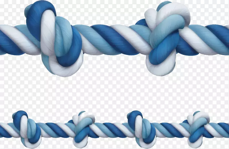 绳结图.蓝白条纹绳图
