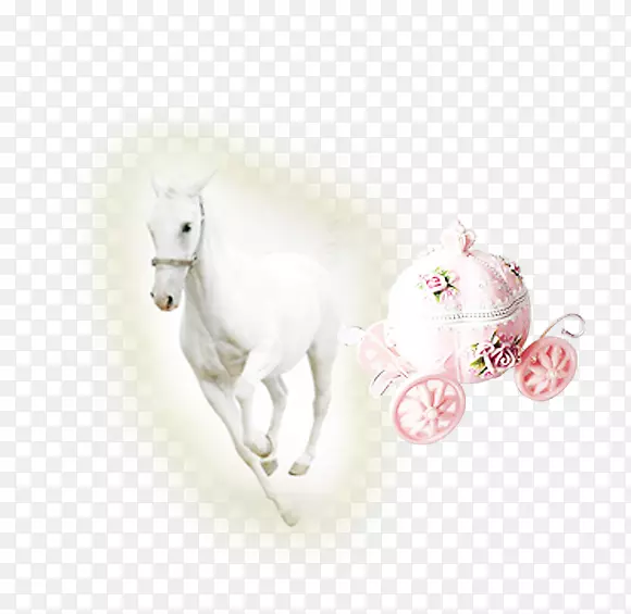 马电脑图标-白马和汽车装饰免费拉材料。