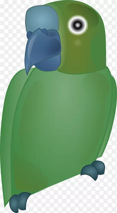 鹦鹉鸟夹艺术-绿色鹦鹉鸟