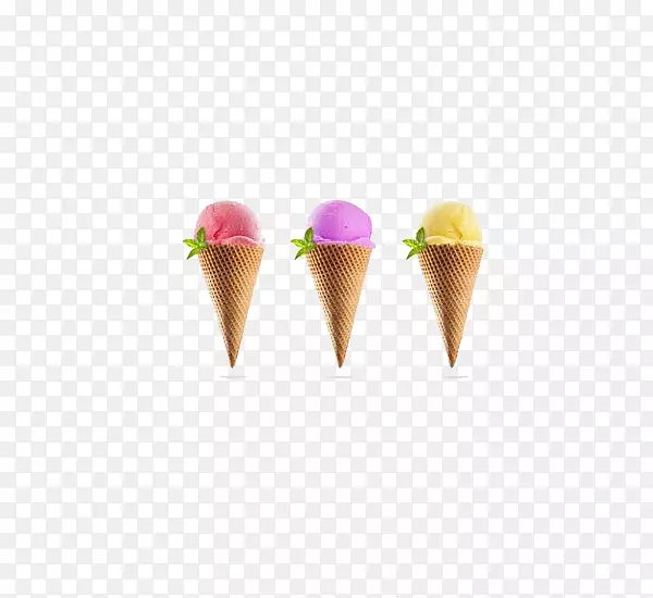 冰淇淋锥-彩色冰淇淋