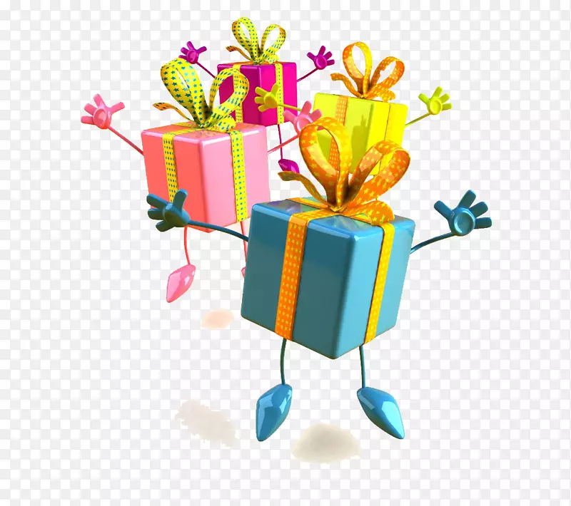 祝您生日快乐，电子贺卡，创意礼品，3d快乐人士