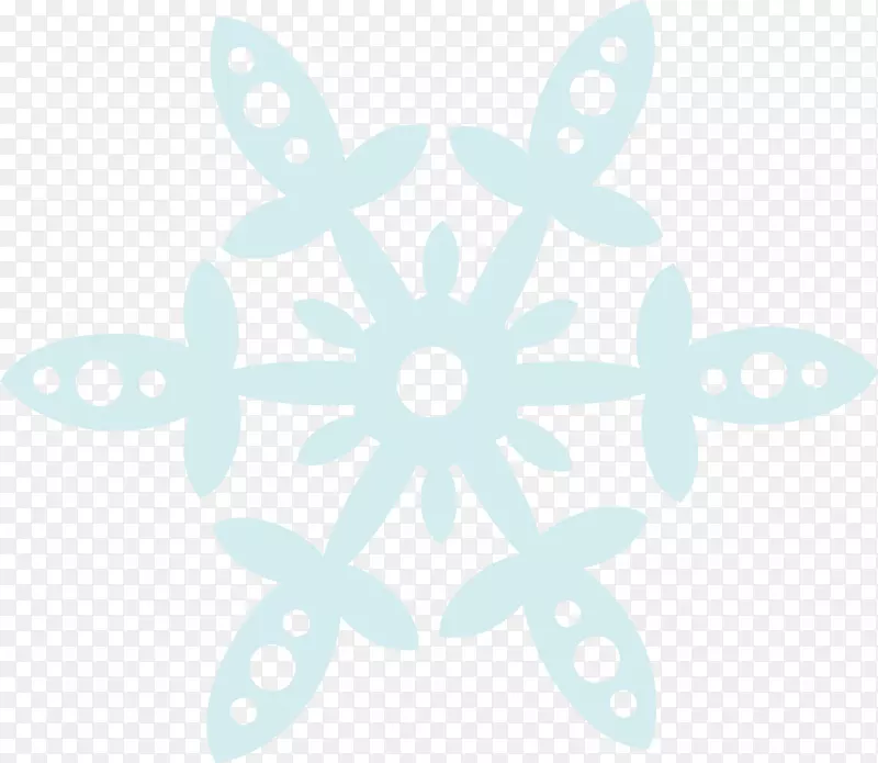 雪人-雪花透明