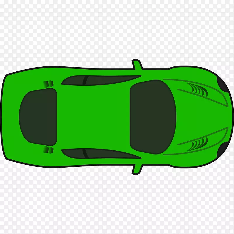 跑车一级方程式赛车剪贴画-绿色赛车剪贴画