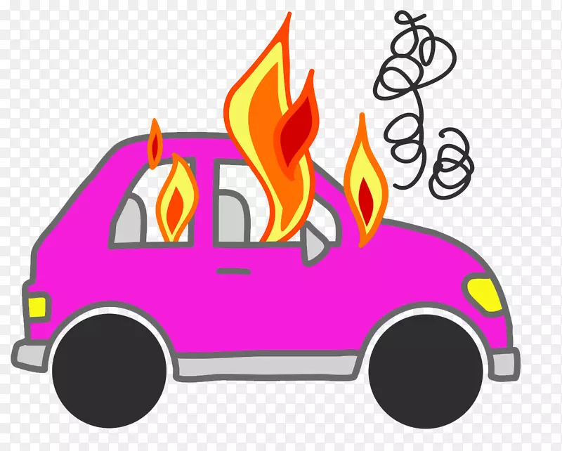 汽车雷诺-阿拉斯加汽车消防剪贴画-紫色消防剪贴画