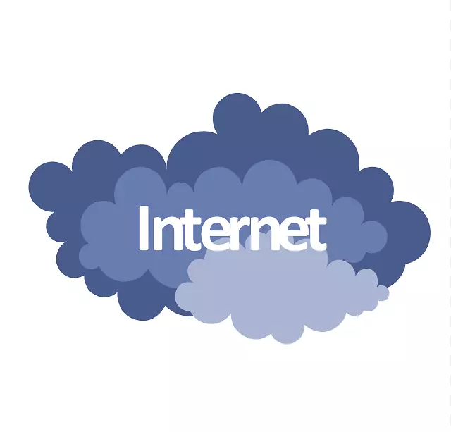 云计算体系结构internet计算机网络剪贴画互联网蓝色剪贴画