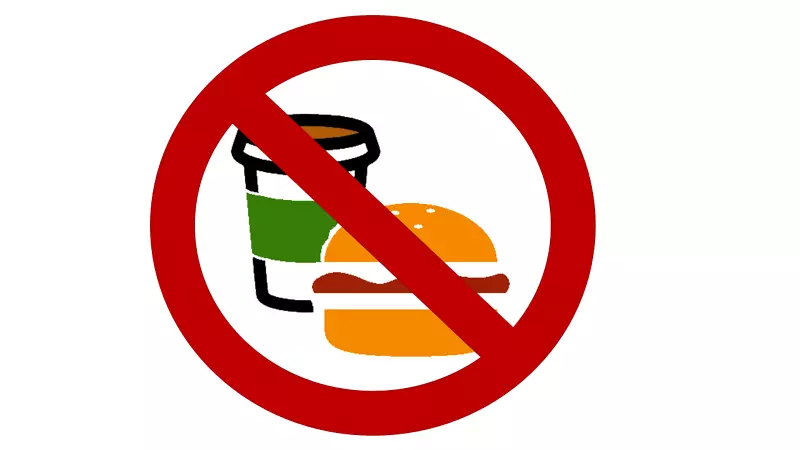 肯德基汉堡快餐饮料-没有食物