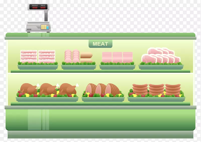 肉类超市食品剪贴画-超市剪贴画