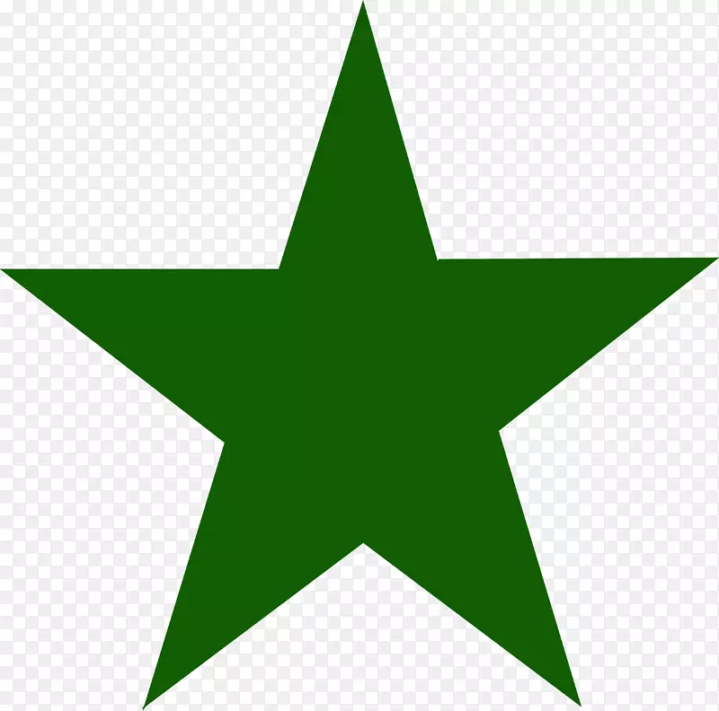 绿色剪贴画明星