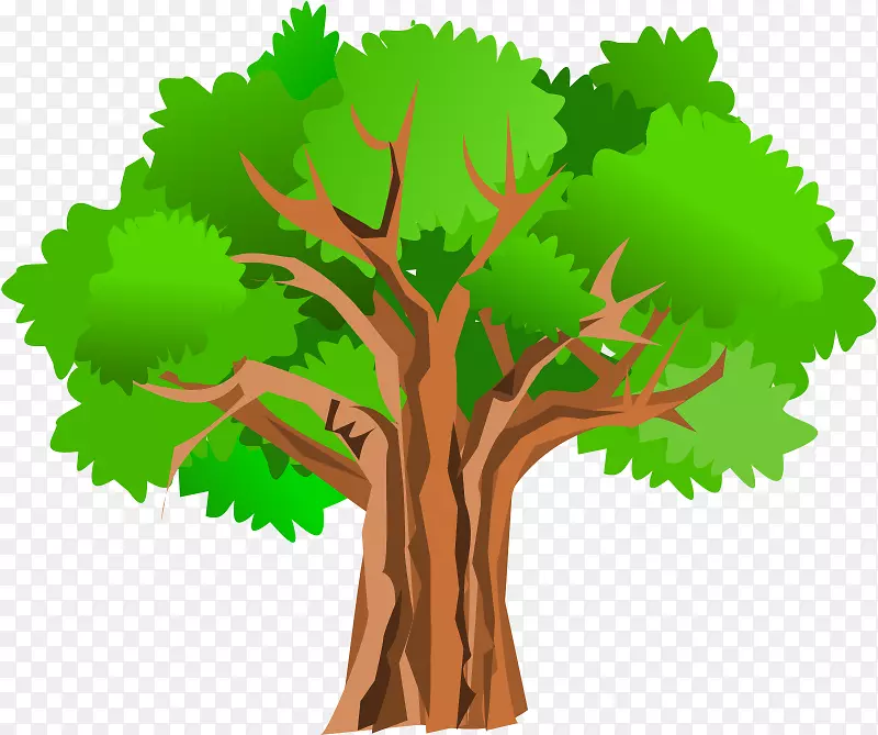 巨型红杉剪贴画-学龄前树木剪贴画