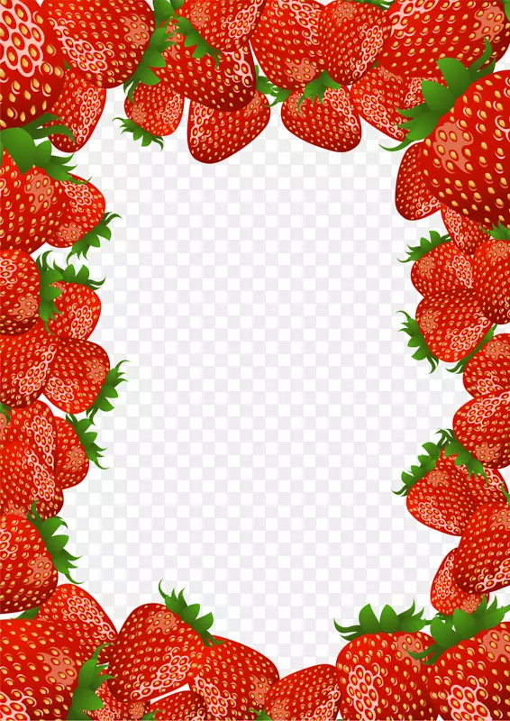 草莓冰淇淋短饼相框剪贴画草莓图片