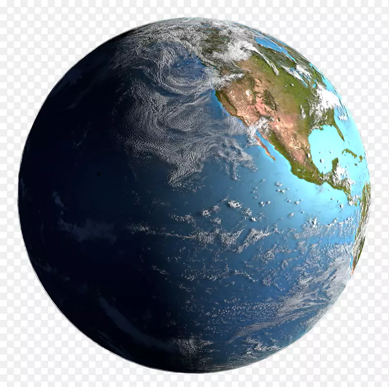 地球行星-计算机地球峭壁