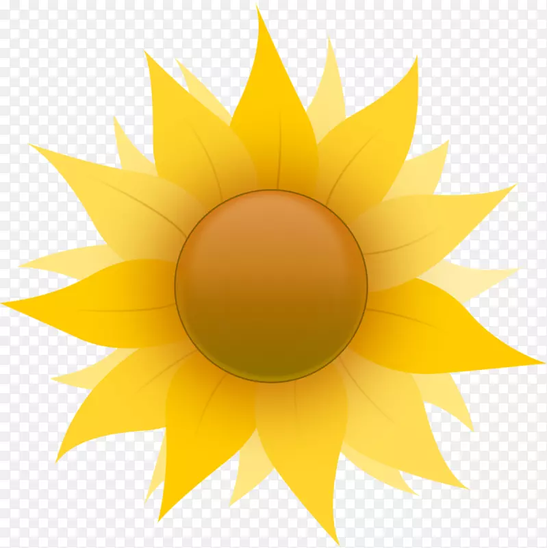艺术馆下载附图-向日葵背景剪贴画