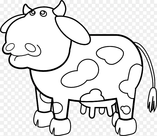 高地牛-格恩西岛牛可伸缩图形剪辑艺术-奶牛轮廓