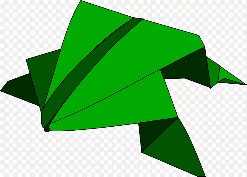 蛙纸折纸鹤夹艺术折纸剪贴画