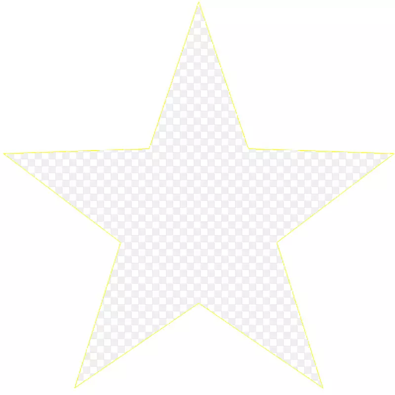 三角形黄叶图案-“脱影画”中的星PNG