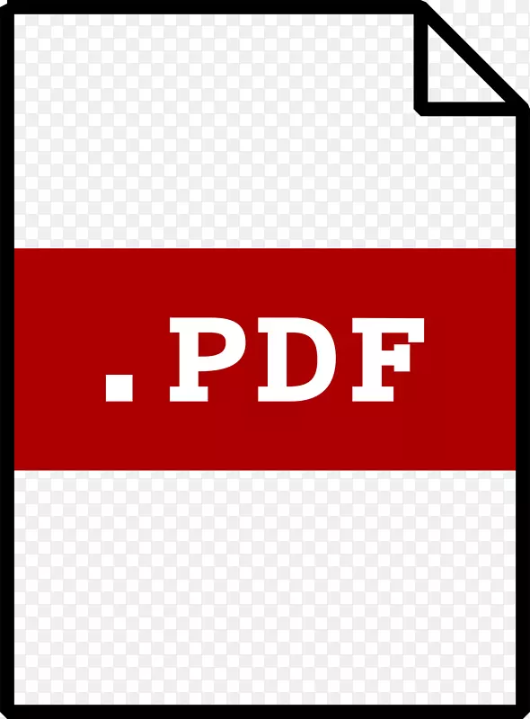 便携文件格式计算机图标剪贴画pdf图标简单