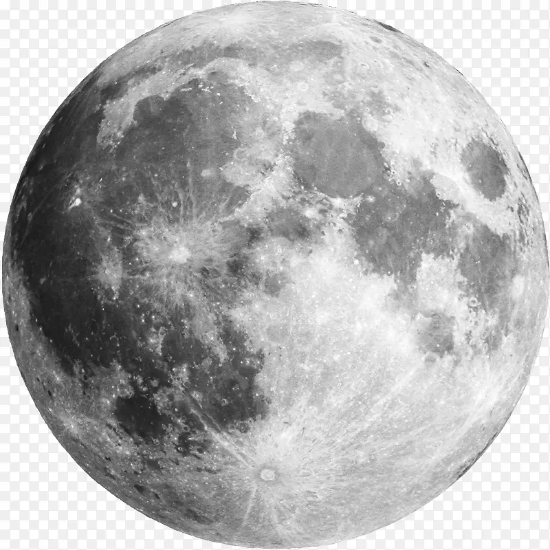 地球超级月亮月相-月亮无背景
