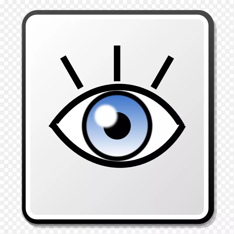 计算机图标Nuvola-描述Nuvola眼睛图标