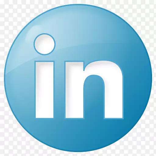 电脑图标LinkedIn社交网络社交书签-社交LinkedIn按钮蓝色图标