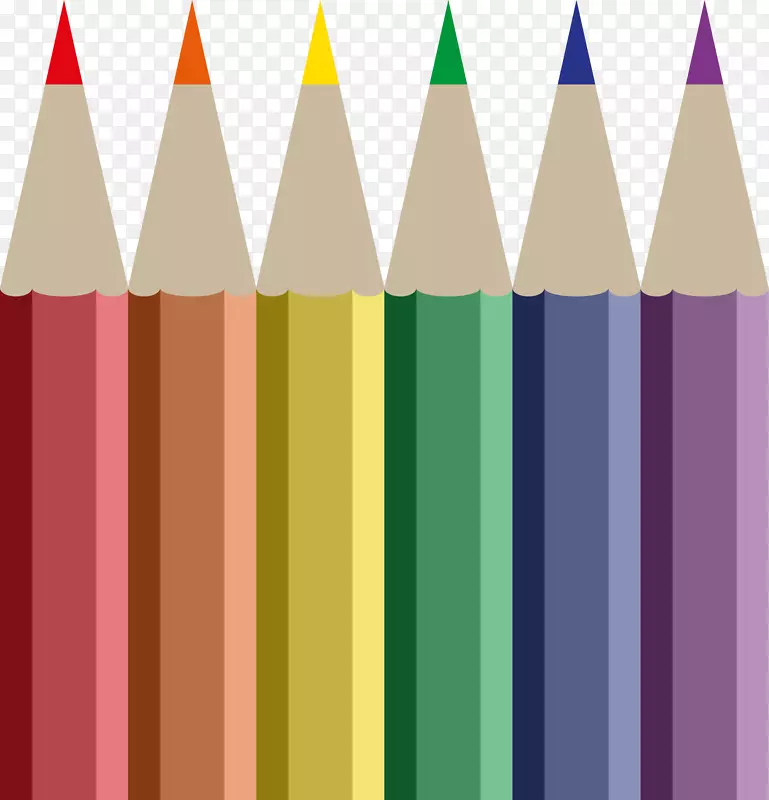彩色铅笔画蜡笔剪贴画-下载和使用铅笔PNG剪贴画