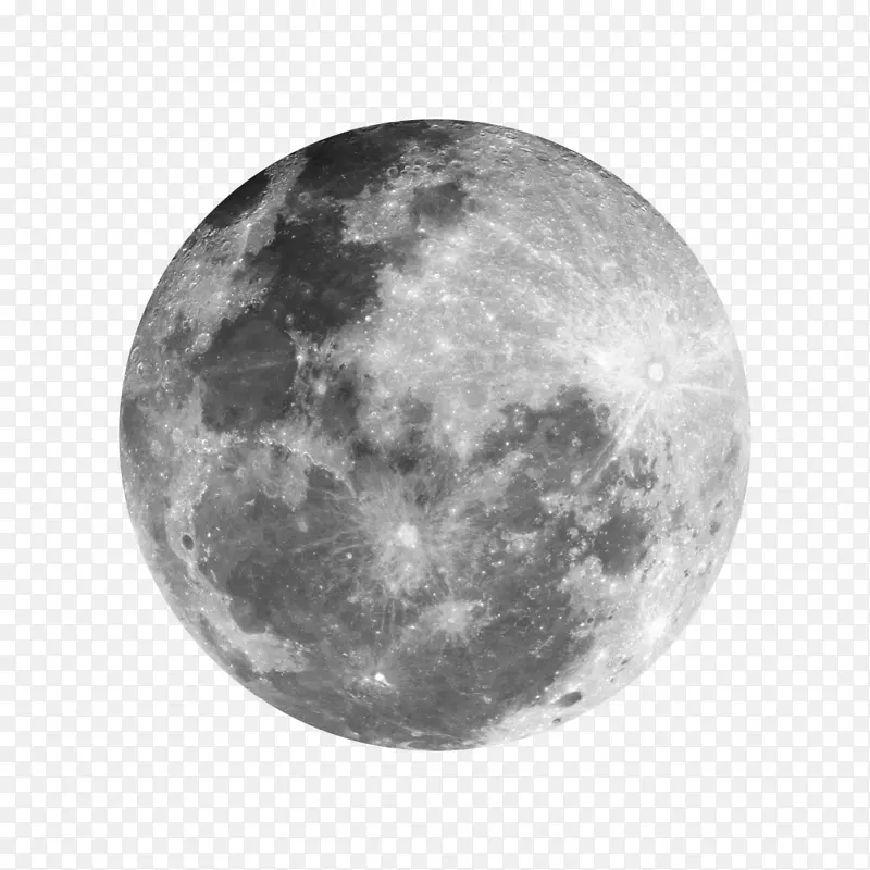 地球超级月亮满月-月亮PNG