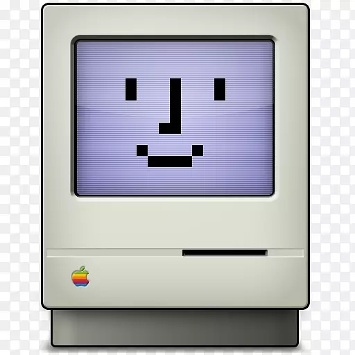 Macintosh操作系统苹果ii电脑图标-快乐的mac图标