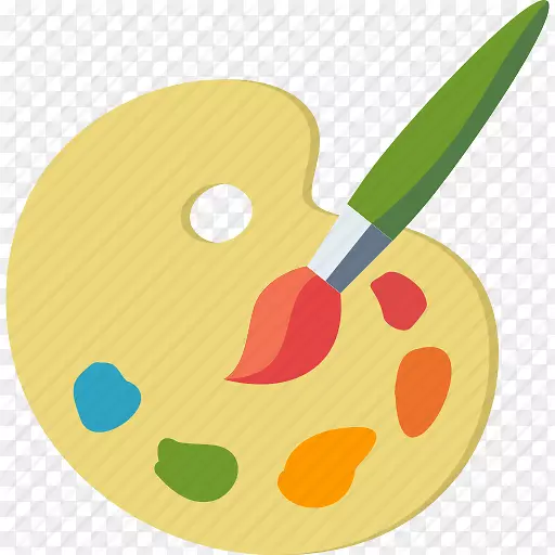 电脑图标绘画调色板画笔大小图标绘画