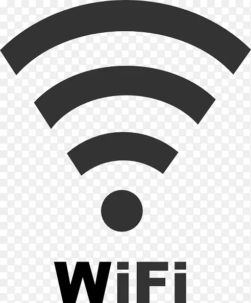 Wi-fi热点无线剪辑艺术-wifi图标与文字