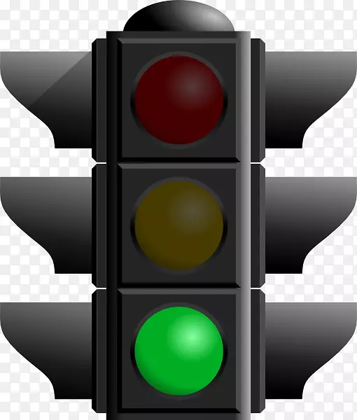 交通灯绿色剪贴画-灯光，交通灯，交通图标