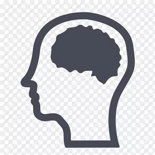 计算机图标认为头脑-大脑在头部图标
