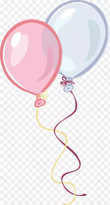 气球生日派对剪贴画-生日气球PNG