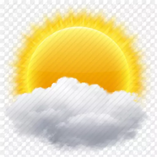 云雨电脑图标-云，太阳，天气图标