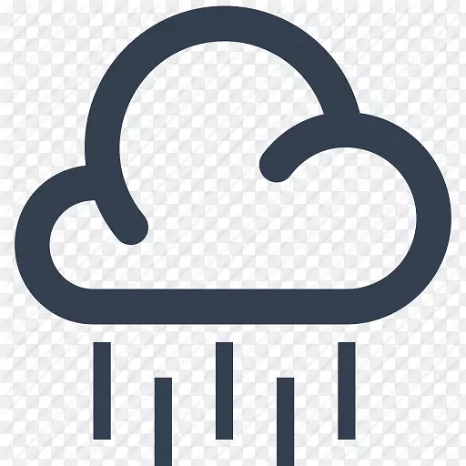 计算机图标雨雹云气象学符号云雨